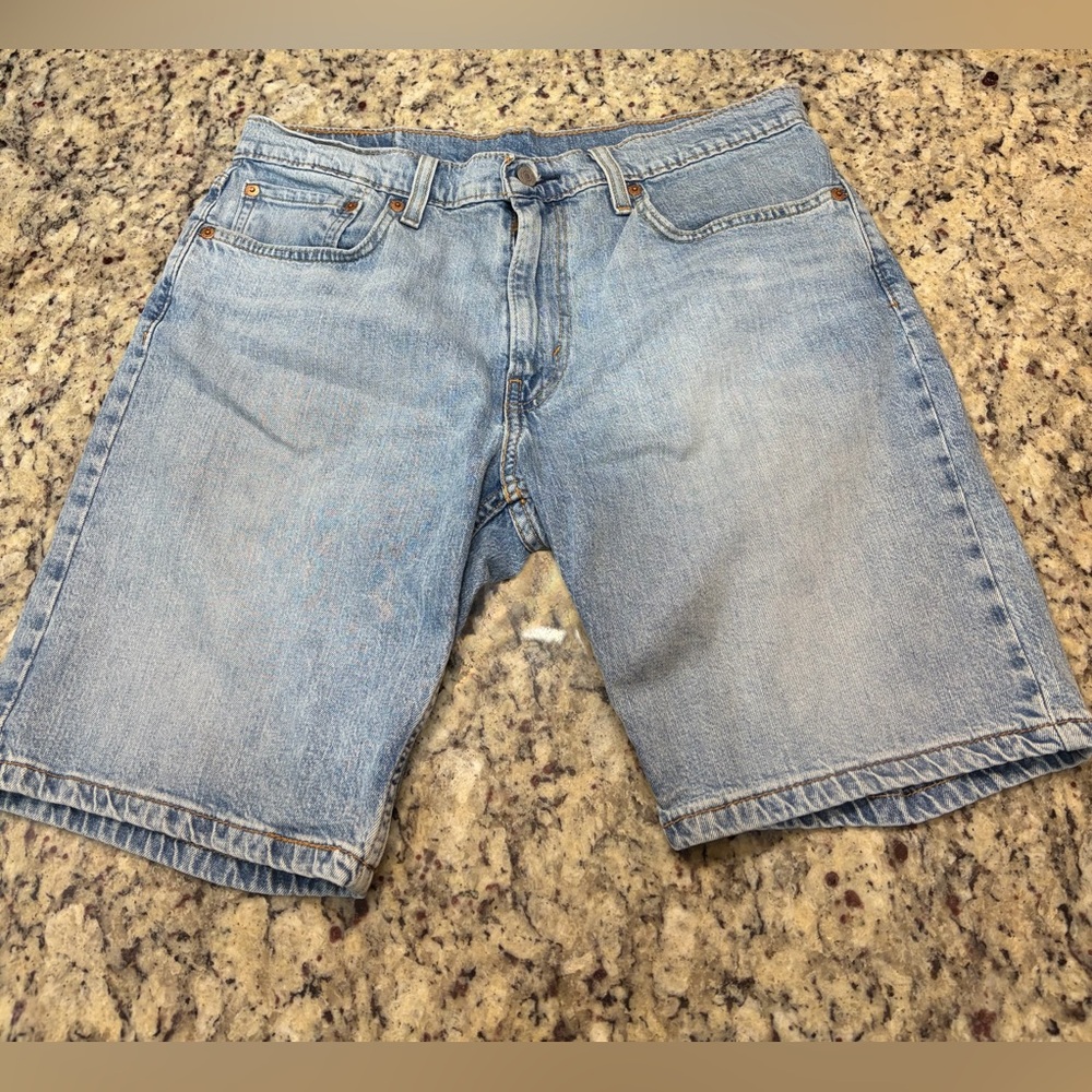 Levi's Light Blue Retro Style Jorts for Men